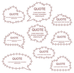 Vector set of comic speech bubbles