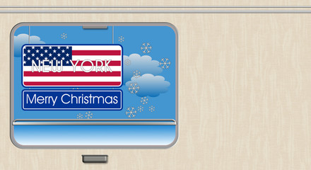 Dal finestrino del treno, New York Merry Christmas