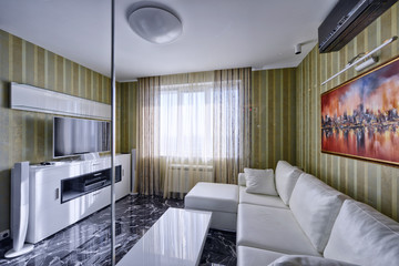 Living room interior in modern house.