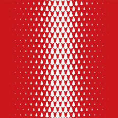 Christmas tree vector halftone pattern