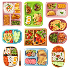 Boxed Lunches Set