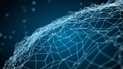 Abstract network concept 