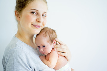 Mother with her baby