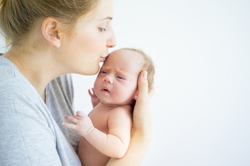 Mother with her baby