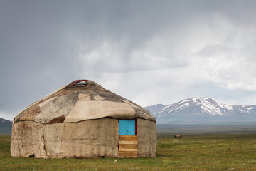 Fototapeta na wymiar Nice Mountains in Kyrgyzstan country