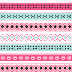 seamless winter holiday pattern vector illustration