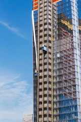 Fototapeta premium Building with Cranes