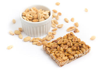 Brazilian Pe de Moleque. Peanut dessert