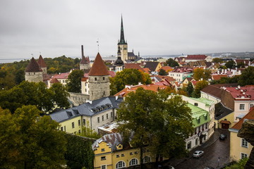Fototapeta na wymiar Old Town of Tallinn, Estonia