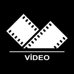 Fototapeta premium Illustration of an isolated cinema camera icon