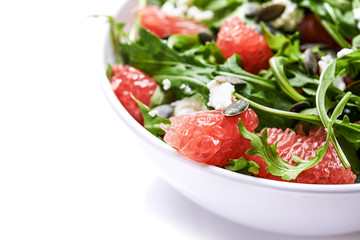 rocket salad with grapefruit