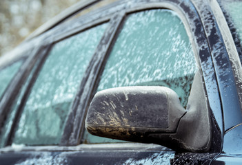 frozen car