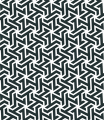 Seamless pattern with geometric tessellation style