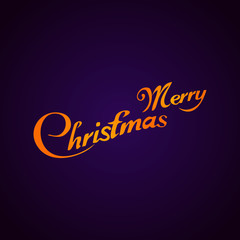 Merry Christmas vector text Calligraphic Lettering design card template. Creative typography for Holiday Greeting Gift Poster. Calligraphy Font style Banner.