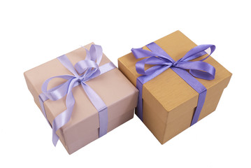 Two boxes with bows