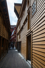 Bryggen in Bergen, Hordaland, Norwegen