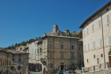 Fototapeta na wymiar Assisi, il castello - Umbria