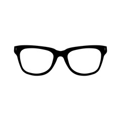 Glasses vector icon. Simple isolated symbol black pictogram on white background. EPS10