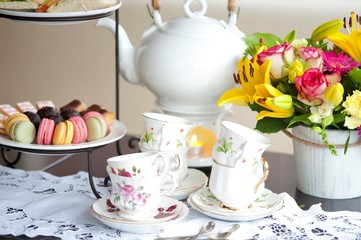 traditional English tea, high tea