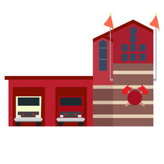 Isolated fire station