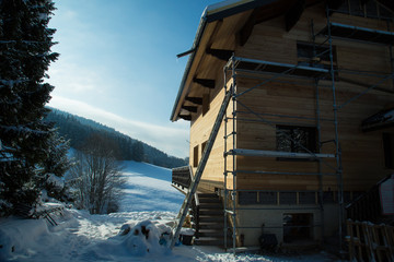Rénovation cahlet de montagne bois 