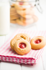 Sweet jelly cookies.