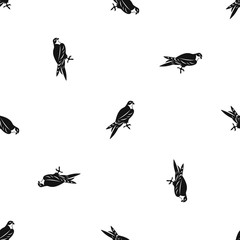 Falcon pattern seamless black