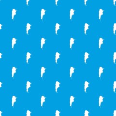 Map of Argentina pattern seamless blue