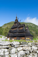 Fototapeta na wymiar Stabkirche Borgund, Sogn og Fjordane, Norwegen