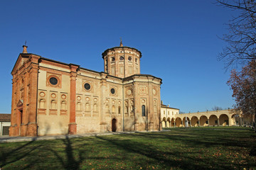 Fototapeta na wymiar il santuario della Beata Vergine della Misericordia a Castelleone (Cremona); opera dell'architetto Agostino de Fondulis