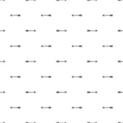 Arrow pattern. Set of arrow symbols seamless background. Retro wallpaper. Stock vector illustration isolated on white