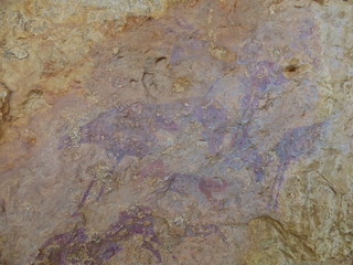 Tirig. Pinturas rupestres, Cueva de los Caballos y  Cuevas del Civil. Patrimonio de la Humanidad por la UNESCO en Barranco Valltorta,Castellón, (Comunidad Valenciana, España)