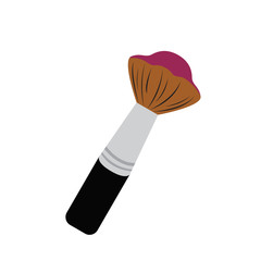 Isolated makeup brush