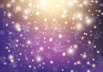 Christmas background with snowflakes. Vector Illustration.