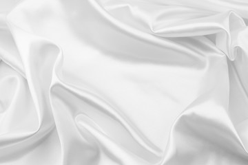 White silk fabric