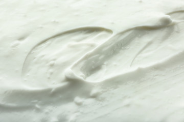 Natural cream as background, closeup