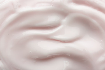 Natural cream as background, closeup
