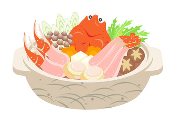 かに鍋　冬の味覚