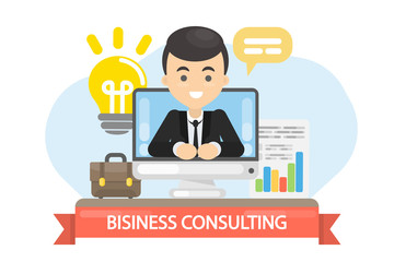 Business consulting illustration.