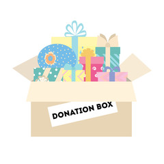 Isolated donation box