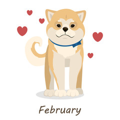 Shiba dogs calendar.