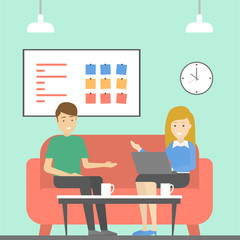 People at the office.