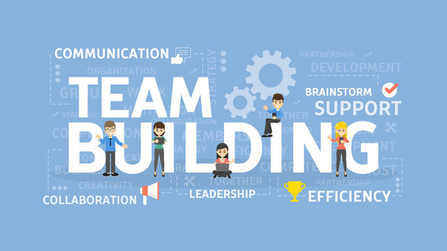 Team Building Concept Illustration.