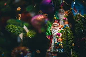 Santa Claus and Christmas toys