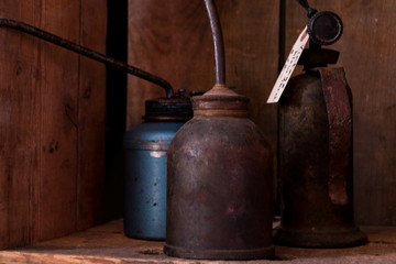 Rustic Oil Cans
