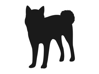 犬のシルエット