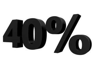 blue or black percentage discount number 3d