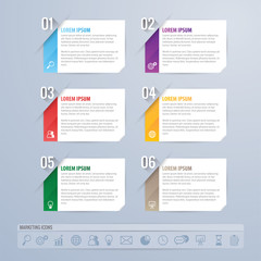 infographic design and marketing icons vector. Business concept