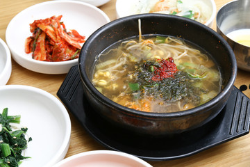 Korean Soybean Sprout Soup, Kongnamul gukbap