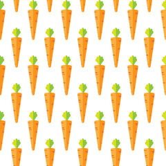 Carrot stock vector seamless pattern on blue background for wallpaper, pattern, web, blog, surface, textures, graphic & printing